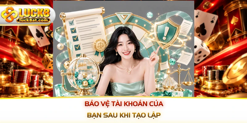 Bảo vệ tài khoản của bạn sau khi tạo lập
